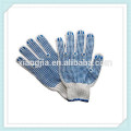 fil de sécurité tricoté coton gants de travail pas cher prix coton gants, pvc pointillé de sécurité coton tricoté gants de travail